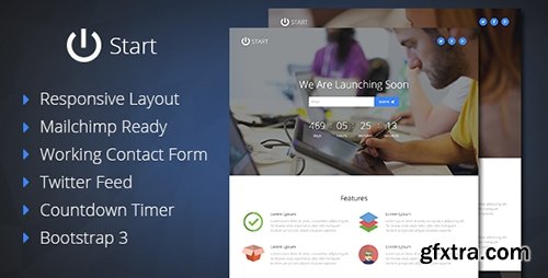 ThemeForest - Start - Coming Soon Responsive Template - FULL