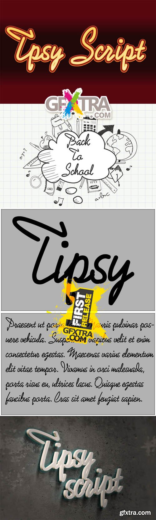 Tipsy Font