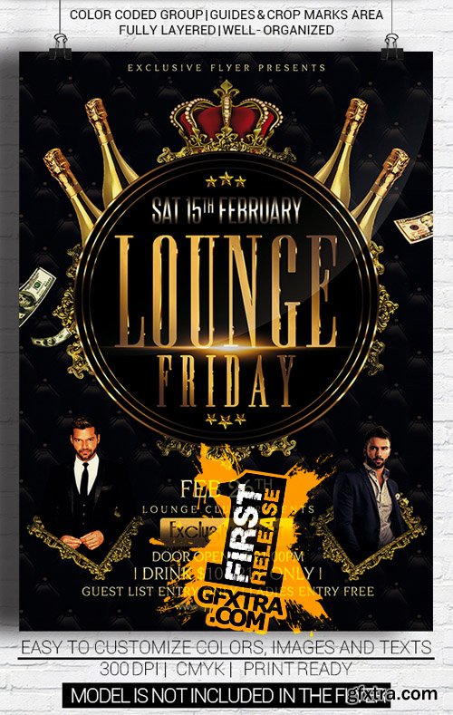 Lounge Friday Party Flyer Template