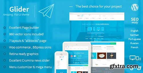 ThemeForest - Glider v2.1 - Clean & Powerful Flat stylish theme