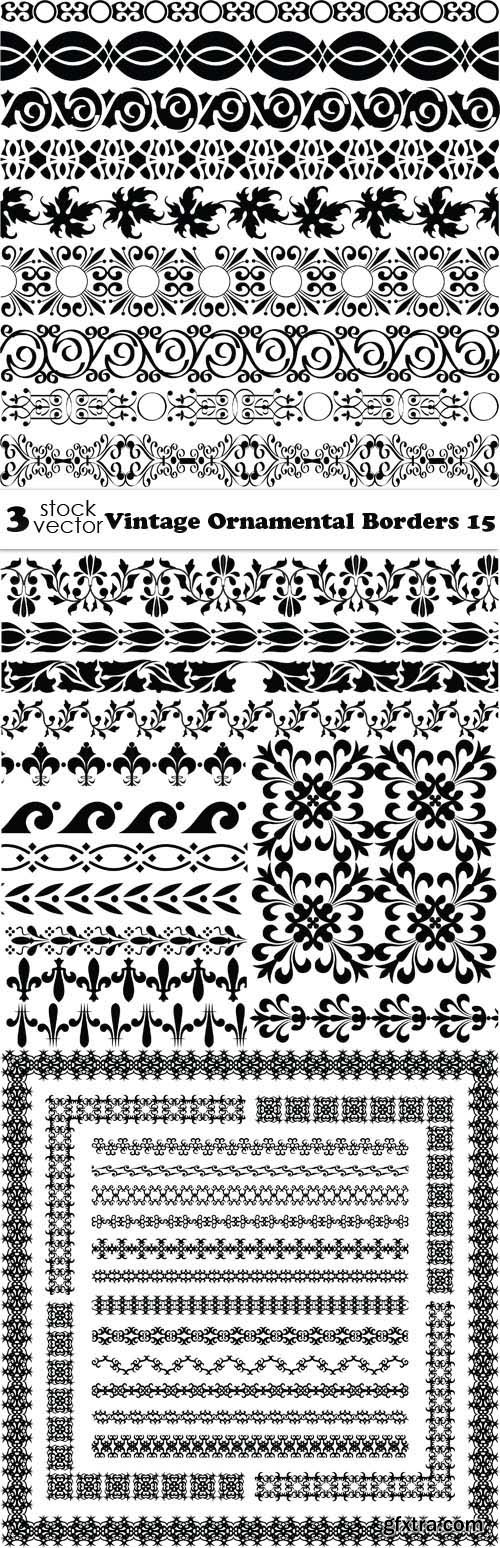 Vectors - Vintage Ornamental Borders 15