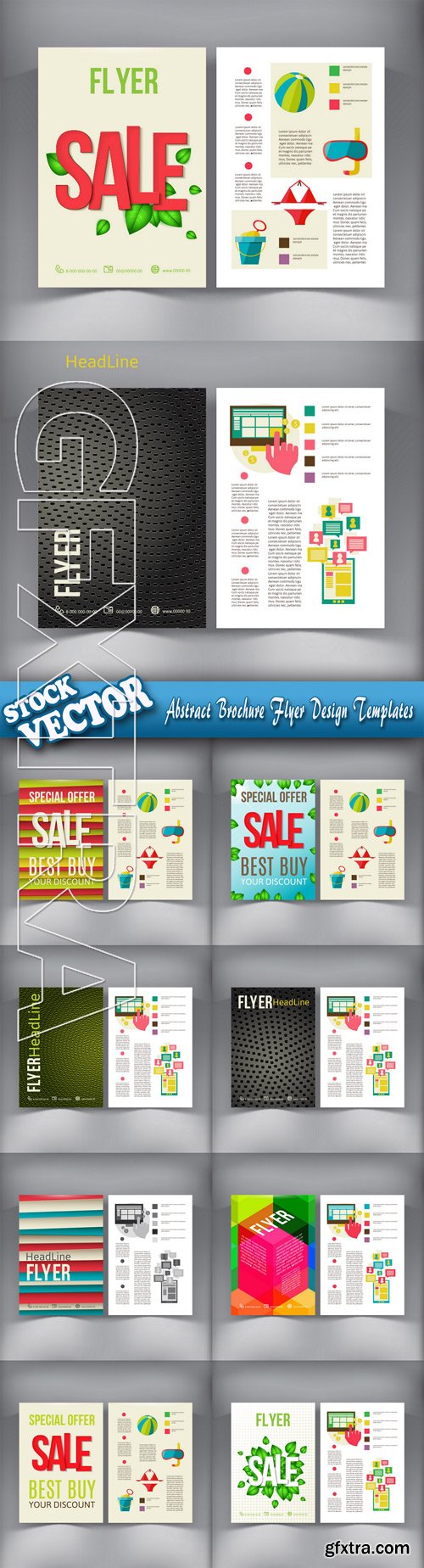 Stock Vector - Abstract Brochure Flyer Design Templates
