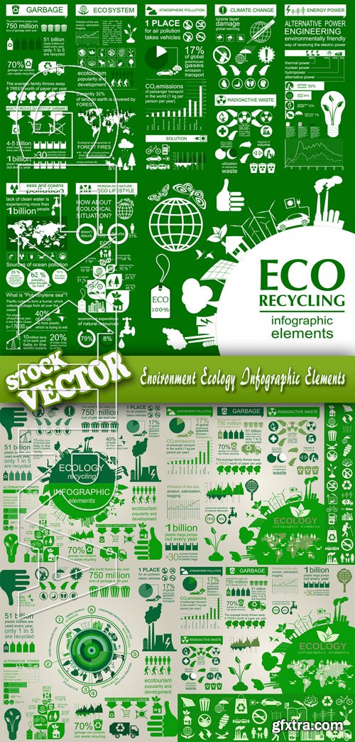 Stock Vector - Environment Ecology Infographic Elements