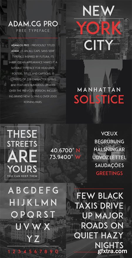 ADAM.CG PRO - Typeface Font (OTF)