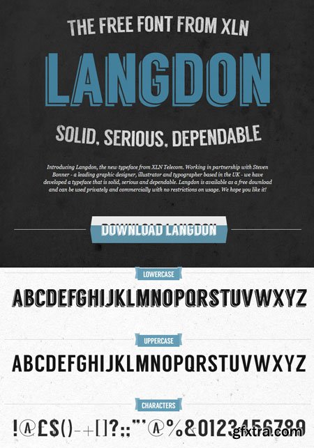 Langdon Font for Small Businesses (OTF)