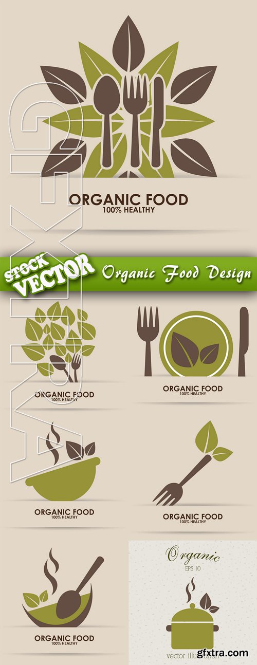 Stock Vector - Organic Food Design