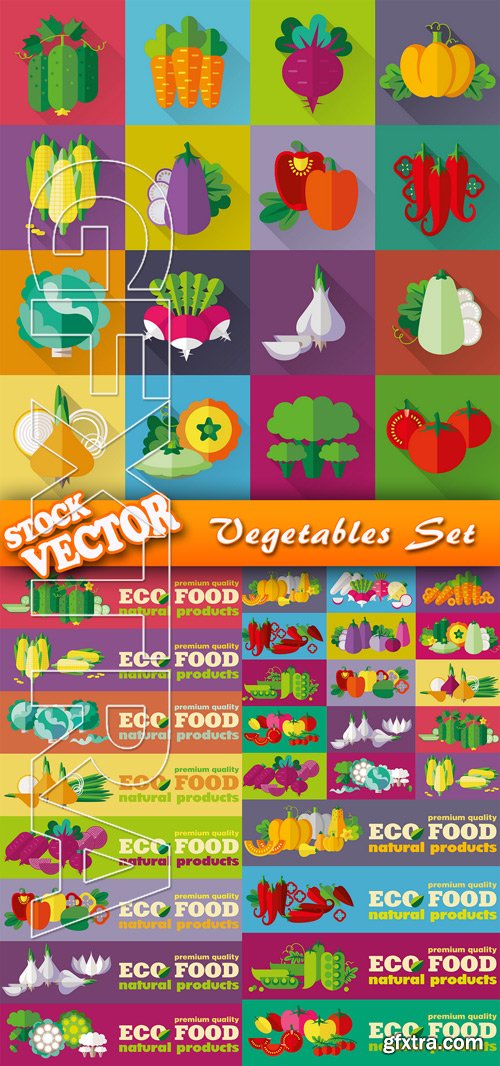 Stock Vector - Vegetables Set