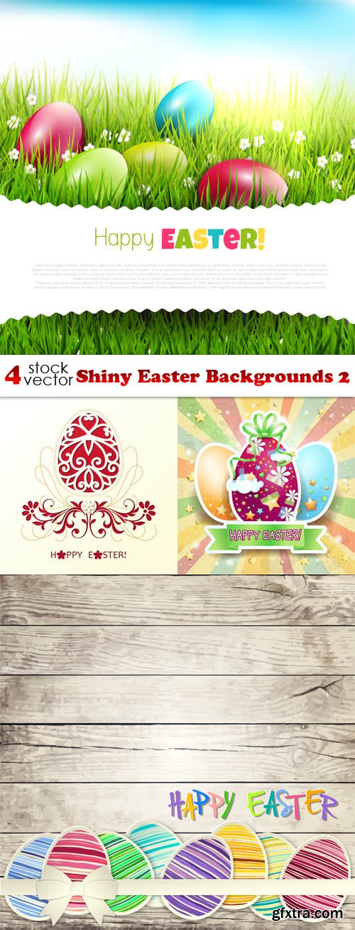 Vectors - Shiny Easter Backgrounds 2