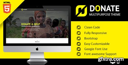 ThemeForest - Donate - Multipurpose Nonprofit HTML Site Template - RIP