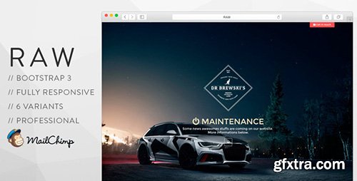 ThemeForest - #RAW // Pure Coming Soon Template - RIP