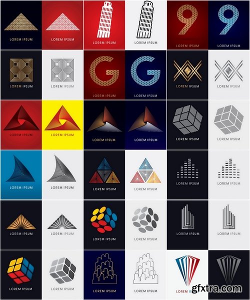 Collection of different business logo #6-25 Eps