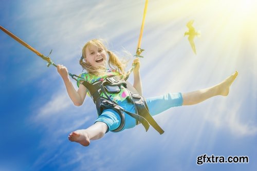 Collection of children on a swing 25 HQ Jpeg