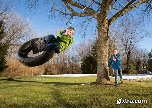 Collection of children on a swing 25 HQ Jpeg