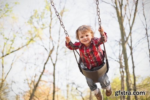 Collection of children on a swing 25 HQ Jpeg