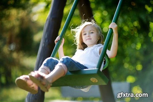 Collection of children on a swing 25 HQ Jpeg