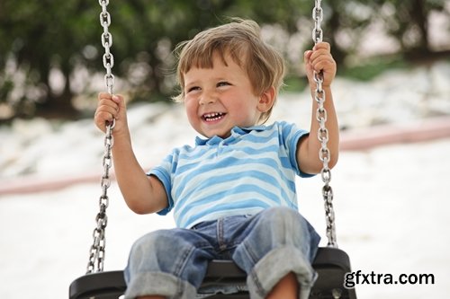 Collection of children on a swing 25 HQ Jpeg