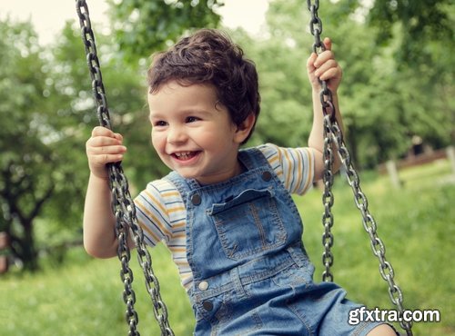 Collection of children on a swing 25 HQ Jpeg