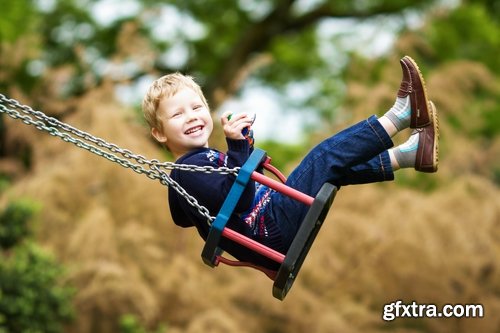 Collection of children on a swing 25 HQ Jpeg