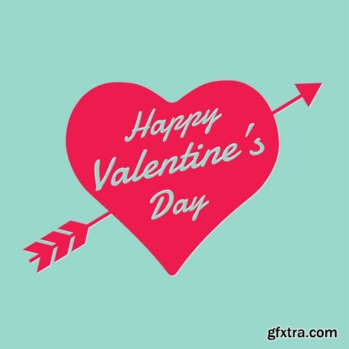 Vector Happy Valentines Day Card