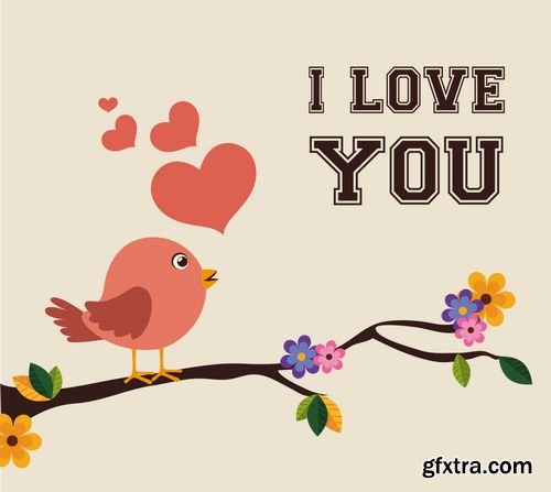 Vector - Bird Design - Love