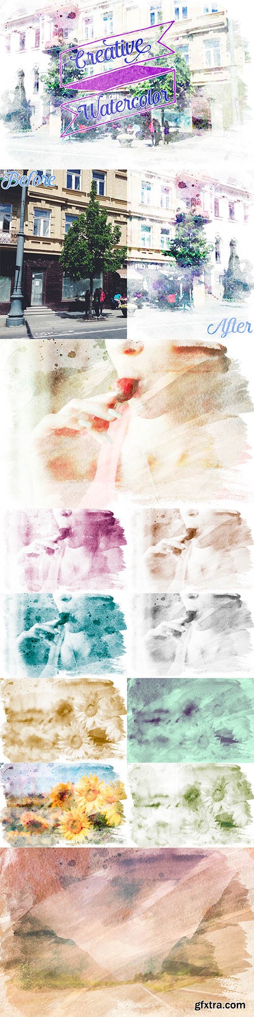 GraphicRiver Creative Watercolor Painting Vol. 02 10070205