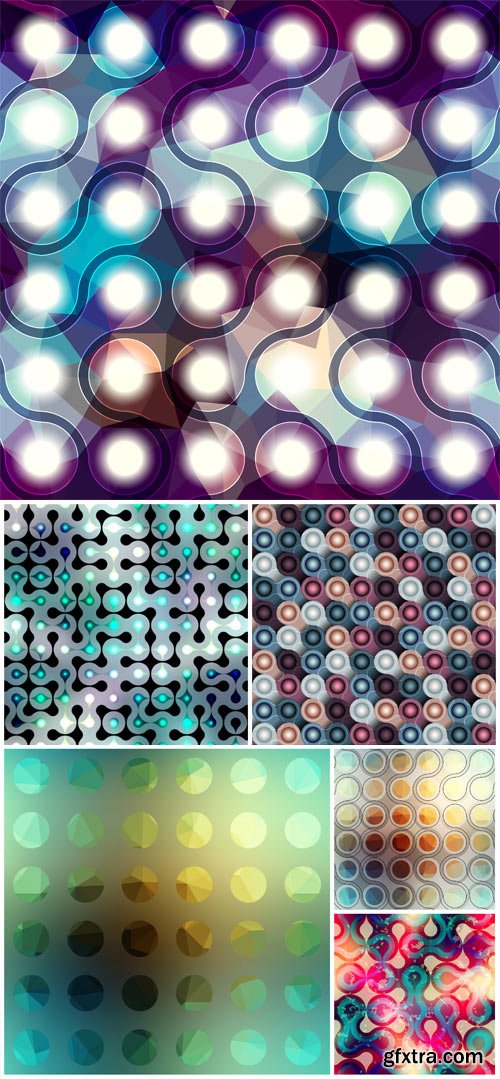 Vector backgrounds, color abstraction, shiny glare