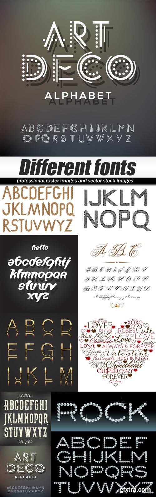 Different fonts