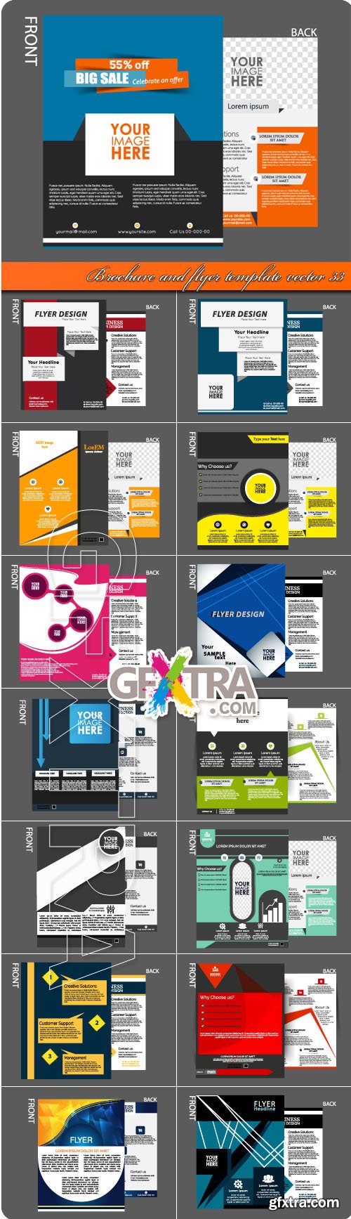 Brochure and flyer template vector 33