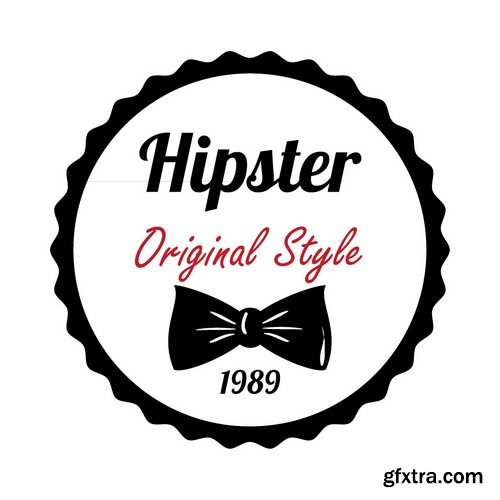 Stock Vectors - Hipster 4, 28xEPS