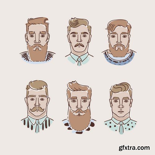 Stock Vectors - Hipster 4, 28xEPS