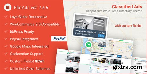 ThemeForest - FlatAds v1.6.5 - Classified AdsWordPress Theme