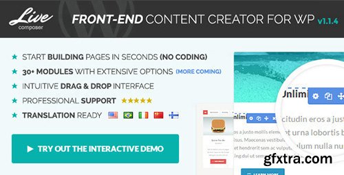 CodeCanyon - Live Composer v1.1.1 - Front-End WordPress Page Builder