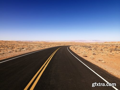 Collection of images of the road in the desert 25 HQ Jpeg