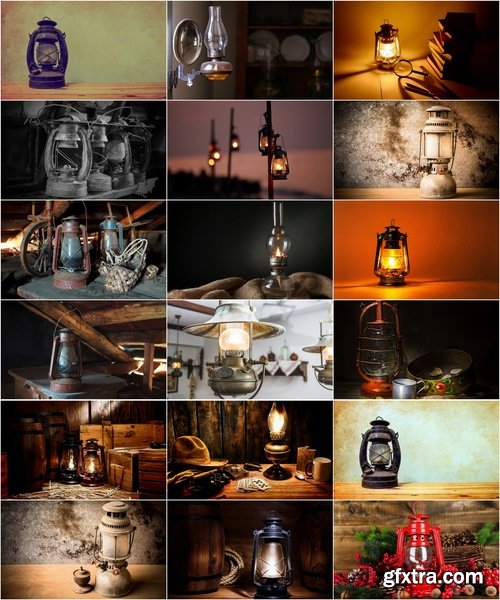 Collection of vintage lamp 25 HQ Jpeg