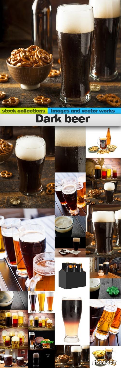 Dark beer, 25 x UHQ JPEG