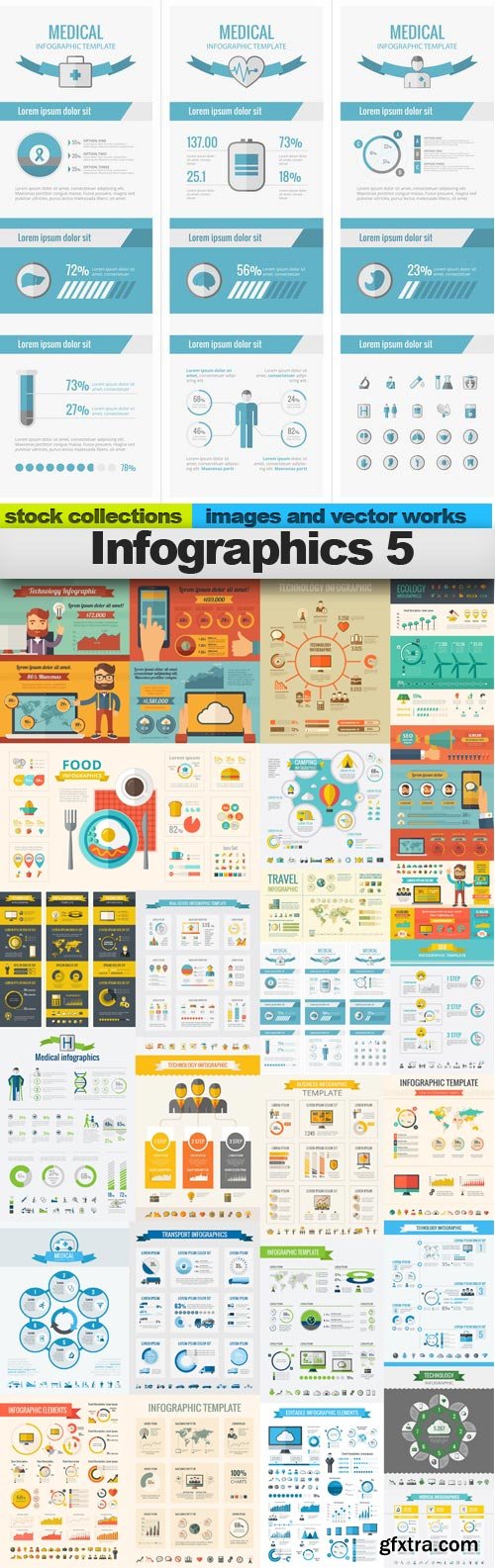 Infographics 5, 25 x EPS