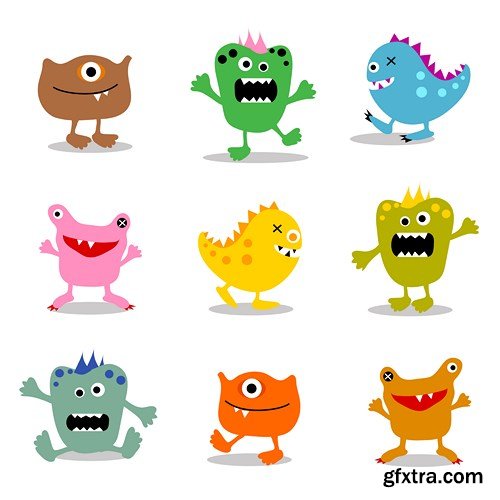 Monsters, Inc. - Vector Stock, 25xEPS