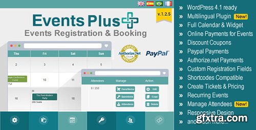 CodeCanyon - WordPress Events Calendar Registration & Booking v1.2.5