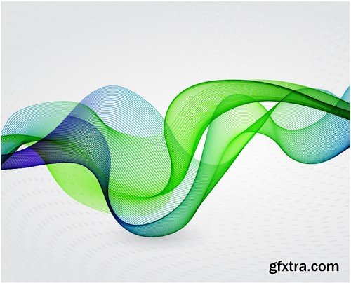 Stock Vectors - Abstract Vector Background Wave 3, 25xEPS