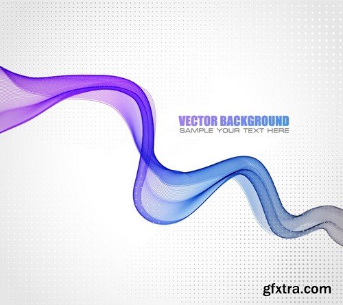 Stock Vectors - Abstract Vector Background Wave 3, 25xEPS