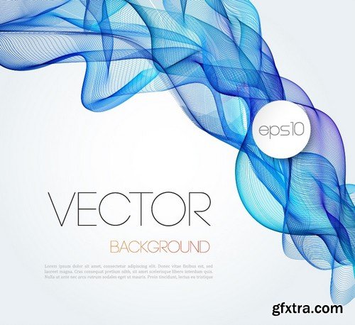 Stock Vectors - Abstract Vector Background Wave 3, 25xEPS