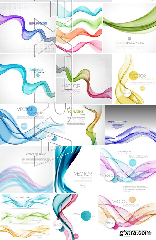 Stock Vectors - Abstract Vector Background Wave 3, 25xEPS