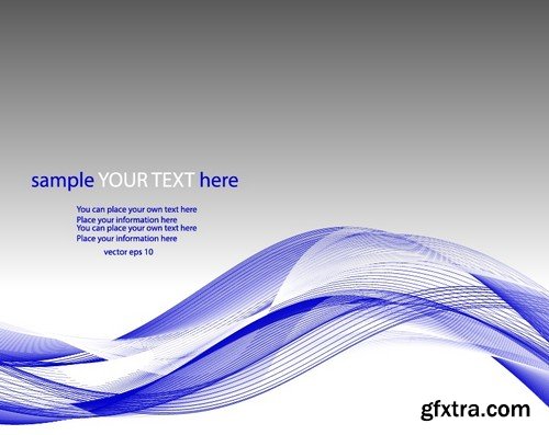 Stock Vectors - Abstract Vector Background Wave 3, 25xEPS