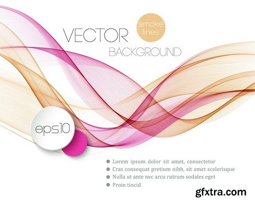 Stock Vectors - Abstract Vector Background Wave 3, 25xEPS