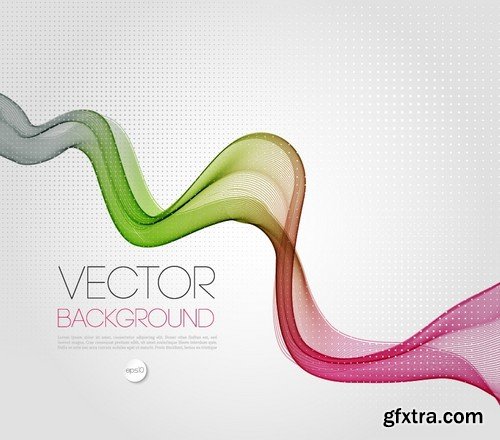 Stock Vectors - Abstract Vector Background Wave 3, 25xEPS