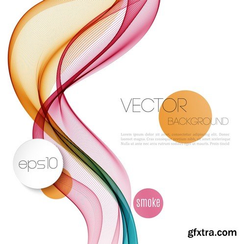 Stock Vectors - Abstract Vector Background Wave 3, 25xEPS