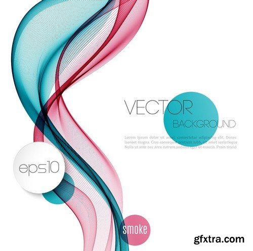 Stock Vectors - Abstract Vector Background Wave 3, 25xEPS