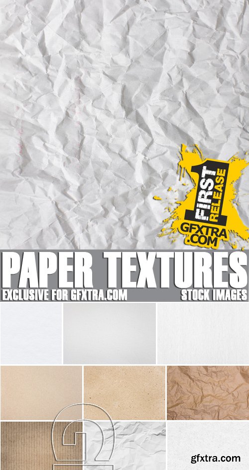 Stock Photos - Paper Textures, 25xJPG