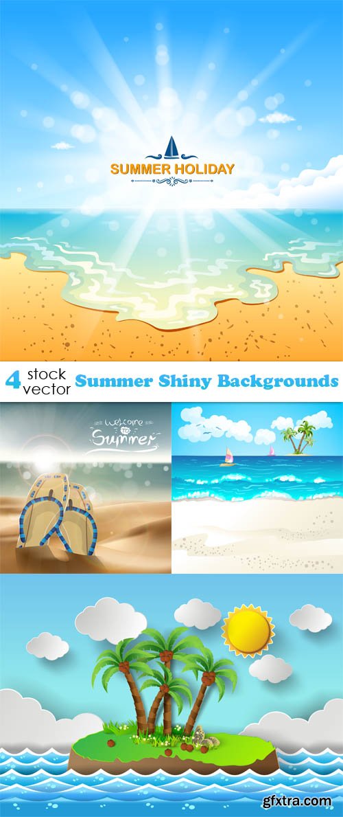 Vectors - Summer Shiny Backgrounds