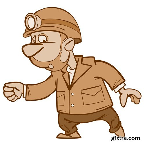 Funny Cartoon Character - Vector Stock, 25xEPS